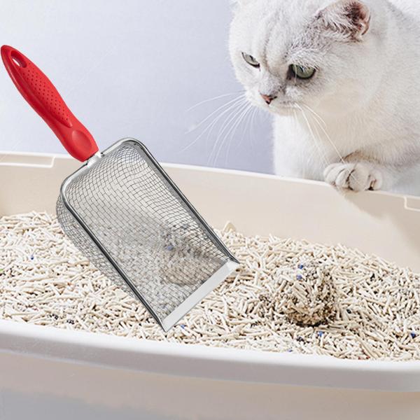 猫砂ふるい分けスクープ 猫砂シャベル 子猫用 爬虫類テラリウム 子犬メッシュ 2.0mmx2.0mm