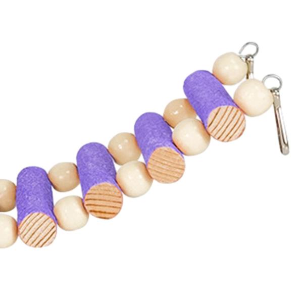 オウム橋咀嚼おもちゃ木製はしご橋ラブバード用セキセイインコバイオレット