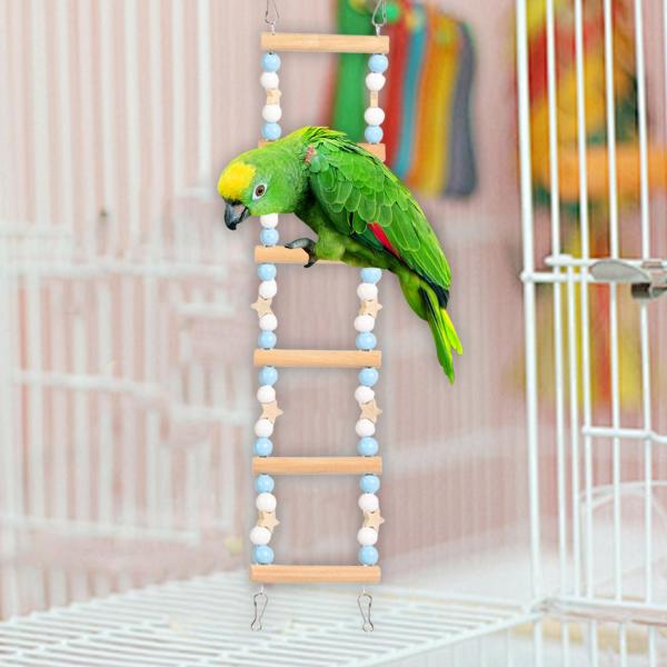 オウムケージとまり木ハンギングスイングスタンドオウムスイングハンギングおもちゃインコ用ブルースタイルC