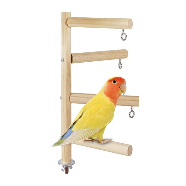 鳥の止まり木エクササイズ 小型中型オウム ハチドリ セキセイインコ用 4バー