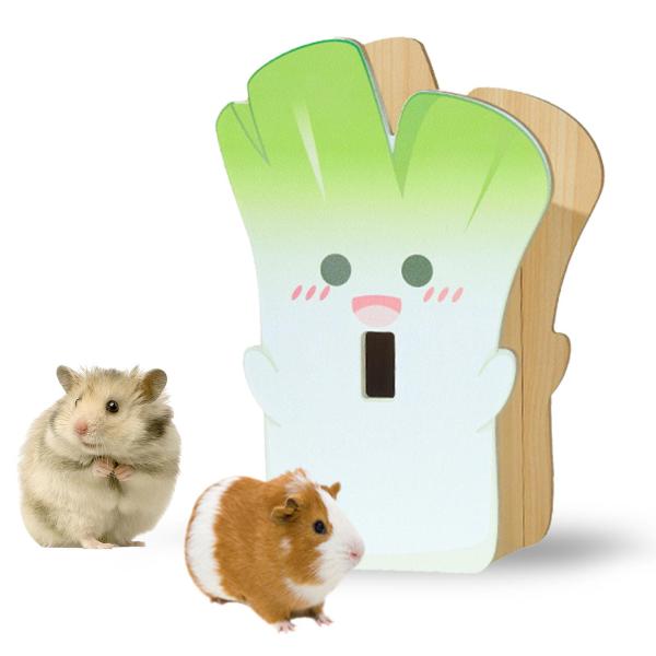 木製ハムスターハウス 隠れ家 小動物用小屋 チンチラ ハムスター レミング スタイル B