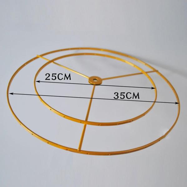 ランプシェードフレームリング DIY 頑丈な金属 ダイニングルーム ライトケージガード カフェ 25cm
