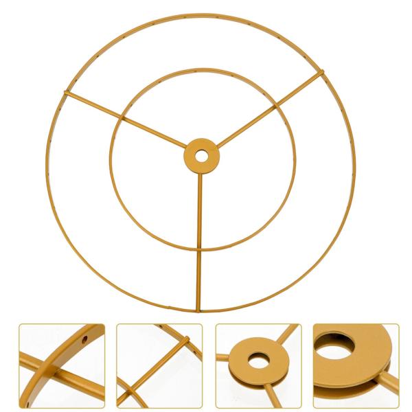 ランプシェードフレームリング DIY 頑丈な金属 ダイニングルーム ライトケージガード カフェ 25cm