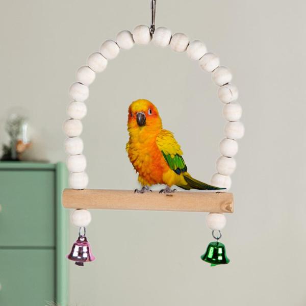 鳥かご 鳥の止まり木 鳥の噛むおもちゃ インコ セキセイインコ 小型鳥用 木製