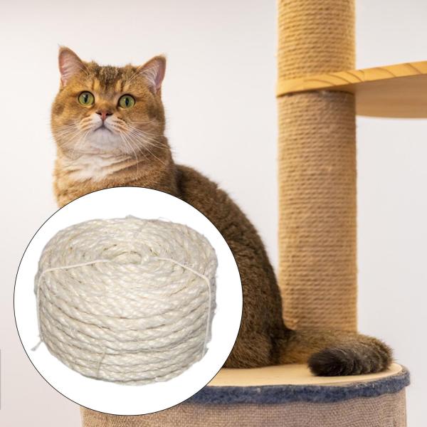 ツイストサイザルロープ グラインドクローラップ家具遊びおもちゃ 猫用スクラッチポスト 15m