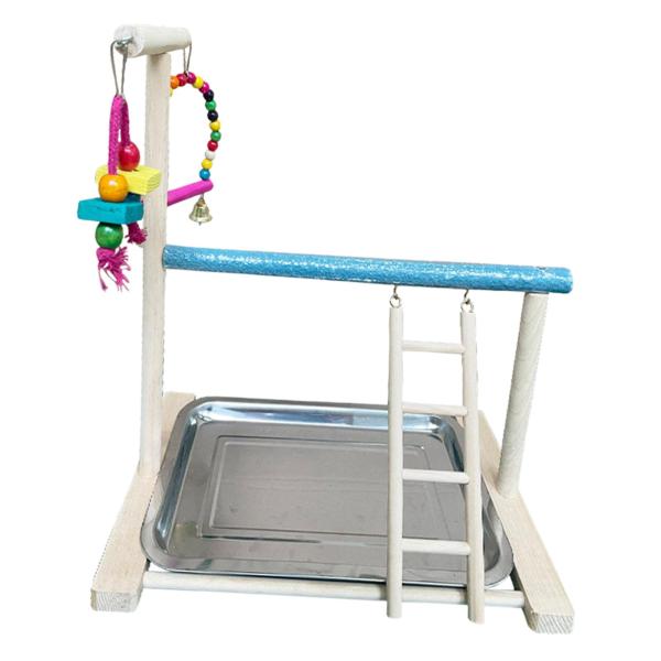 オウム遊び場 オウムトレーニング 止まり木スタンド 運動用鳥用噛むおもちゃ 立つプラットフォーム 鳥用噛むおもちゃ 止まり木ジム 鳥用
