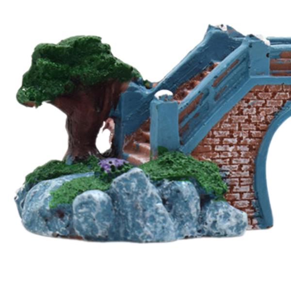 水槽橋 造園アクセサリー 工芸品 風景 置物 水族館装飾品 バルコニー 庭 庭用 リアルな橋
