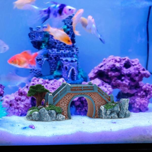 水槽橋 造園アクセサリー 工芸品 風景 置物 水族館装飾品 バルコニー 庭 庭用 リアルな橋