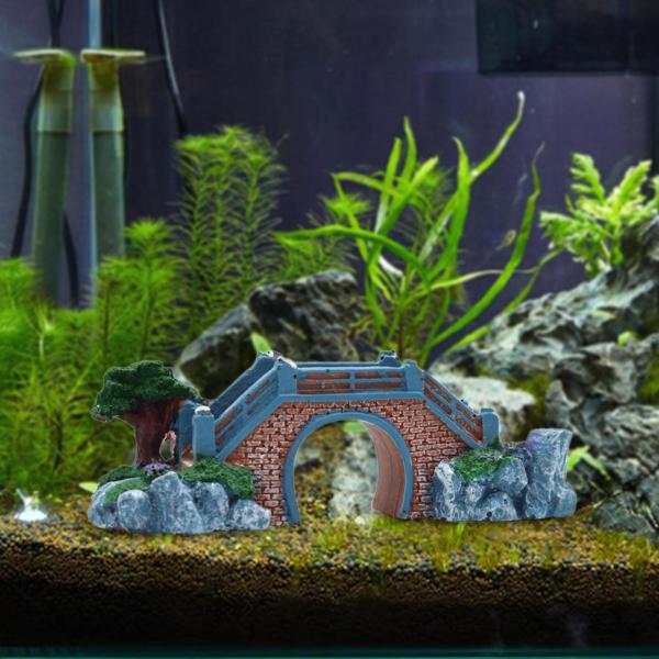 水槽橋 造園アクセサリー 工芸品 風景 置物 水族館装飾品 バルコニー 庭 庭用 リアルな橋