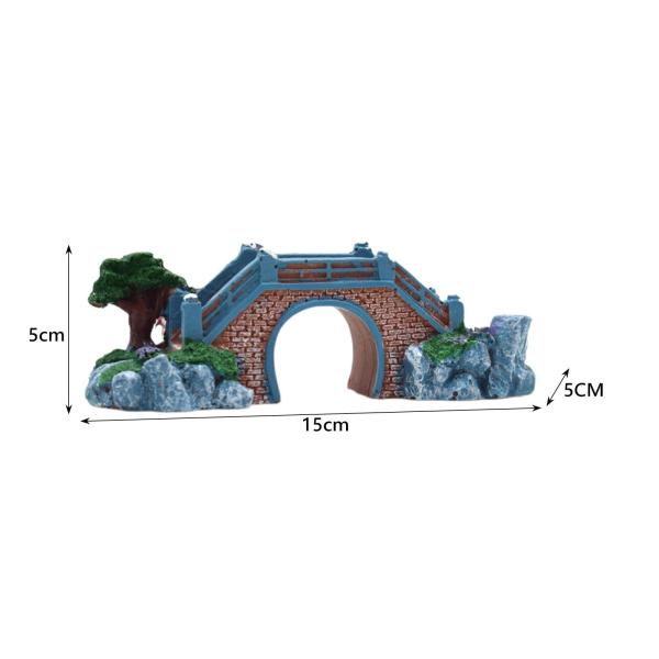 水槽橋 造園アクセサリー 工芸品 風景 置物 水族館装飾品 バルコニー 庭 庭用 リアルな橋