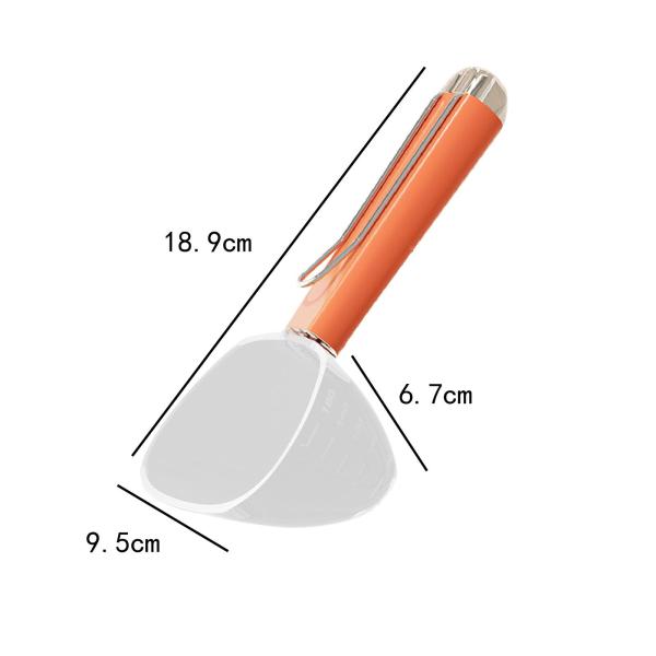 犬用計量カップ ツール アクセサリー 多用途 スケール付き 猫用スペード 猫 犬 オレンジ