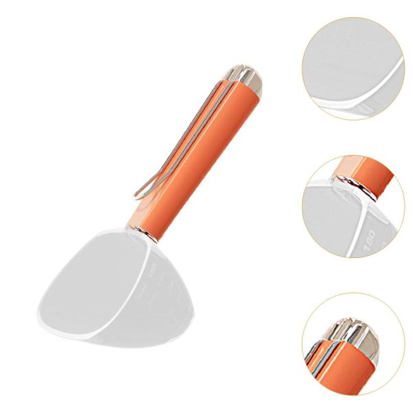 犬用計量カップ ツール アクセサリー 多用途 スケール付き 猫用スペード 猫 犬 オレンジ