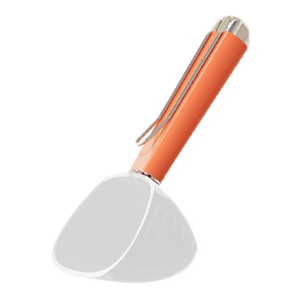 犬用計量カップ ツール アクセサリー 多用途 スケール付き 猫用スペード 猫 犬 オレンジ