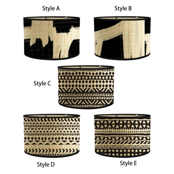 ドラムランプシェード照明器具カバー装飾 ホテル ホーム リビングルーム スタイル A