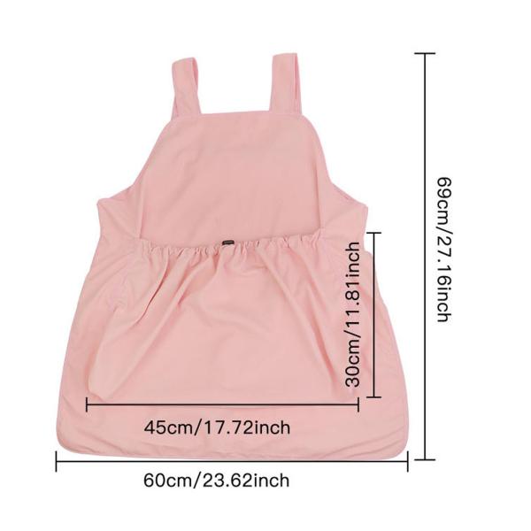 ペットキャリアエプロン 通気性のあるソフト犬用キャリーバッグ 旅行 ハイキング 屋内用 ピンク