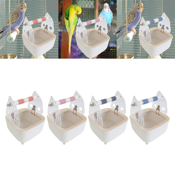 オウムトイレスタンド 固定式排泄止まり木 インコ コンゴウインコ オウム オレンジ