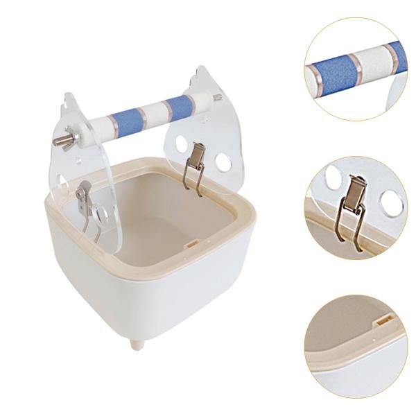 オウムトイレスタンド 固定式排泄止まり木 インコ コンゴウインコ用 ブルー