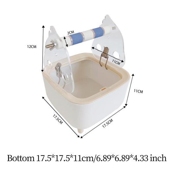 オウムトイレスタンド 固定式排泄止まり木 インコ コンゴウインコ用 ブルー