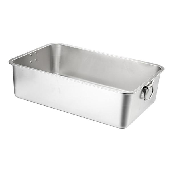 ステンレススチール製トイレボックス ハンドル付き 高さのある猫用トイレ ペット用トイレトレイ 60cmx40cmx7cm