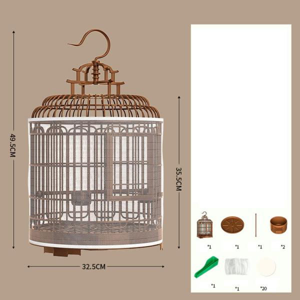 高級鳥かご 吊り下げフック オウムスタンド ケージ カナリア フィンチ インコ用 スタイル B