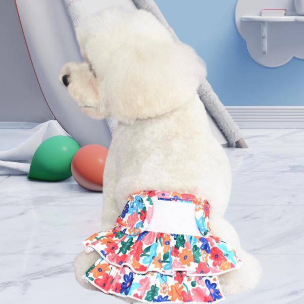 犬子犬用生理用おむつ 再利用可能 吸収性 漏れ防止 通気性 調節可能 快適 生理パンツ ペット用下着