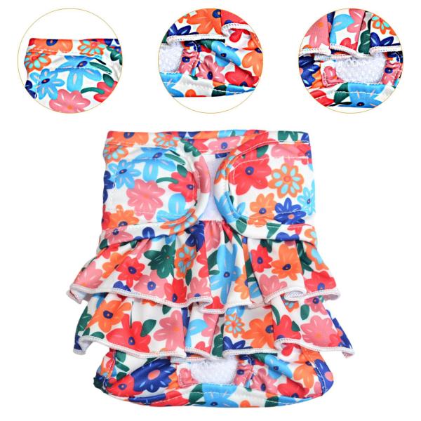 犬子犬用生理用おむつ 再利用可能 吸収性 漏れ防止 通気性 調節可能 快適 生理パンツ ペット用下着