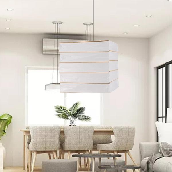 ペーパーランタンカバー 折りたたみ式吊り下げライトカバー クリエイティブな吊り下げペーパーランタンシェード 寝室 バー ダイニングルーム レストラン用