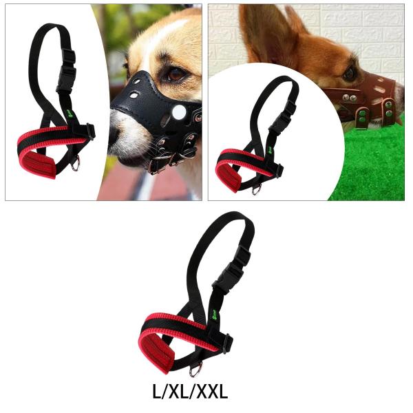 犬用口輪 ポータブル 調節可能 行動訓練用 小型 中型 大型犬用 L