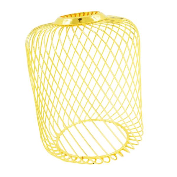 メタルメッシュペンダントランプシェードペンダントライトカバーホテルカフェリビングルームシリンダーゴールド120cm