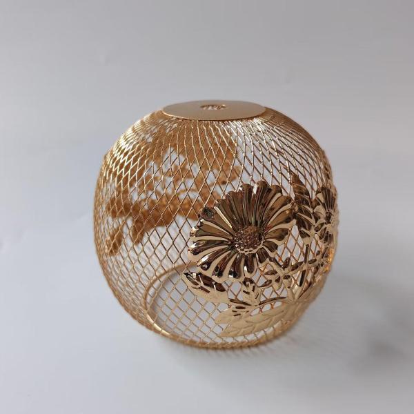 金属製ペンダントライトシェード ライトカバー シャンデリアシェード 天井ライトシェード ランプシェード ケージガード リビングルーム キッチン カフェ