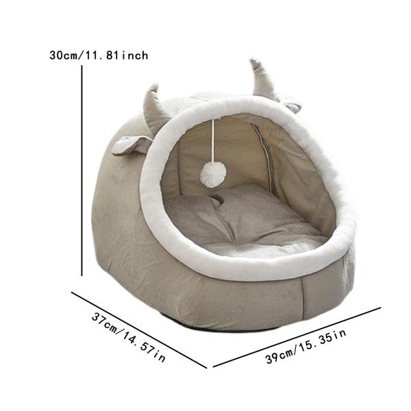 屋内用猫用ベッド 洞窟 半密閉型 屋内用 小型犬用 子犬 子猫用 ペットベッド MA