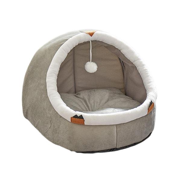 屋内用猫用ベッド 洞窟 半密閉型 屋内用 小型犬用 子犬 子猫用 ペットベッド MB