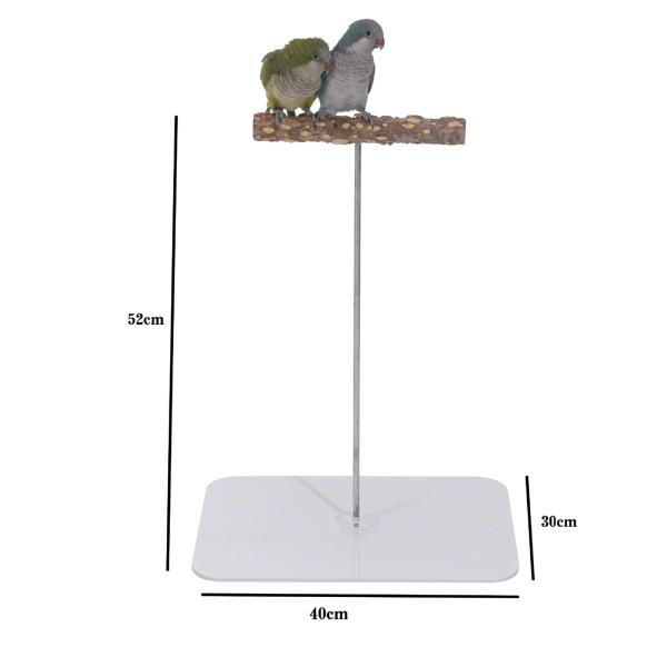 オウム パーチ プレイスタンド 実用的な鳥遊びジムスタンド オウム オカメインコ用 S スクエア