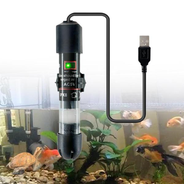 水槽ヒーター、ミニ水槽ヒーター、過熱保護、温度コントローラー付き海水・淡水タンク用インテリジェント