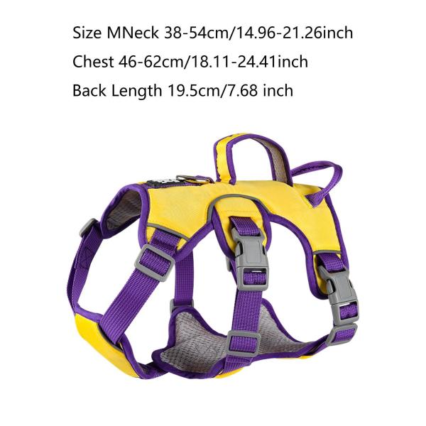 犬用ハーネス 軽量 調節可能 ソフトパッド入り 犬用ベスト 中型小型犬用 M