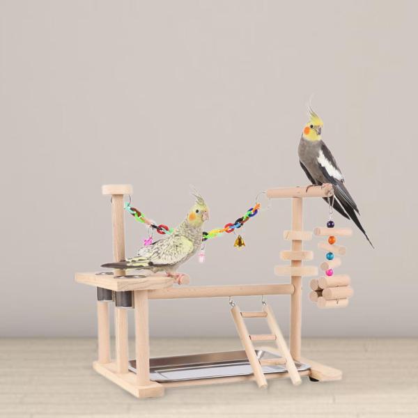 オウムの鳥の遊び場 オカメインコ 小型インコ コンゴウインコ用オウムの遊び場