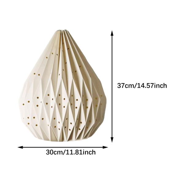 折り紙ランプシェード 装飾ペンダントライトシェード レストラン オフィス装飾用 直径30cm