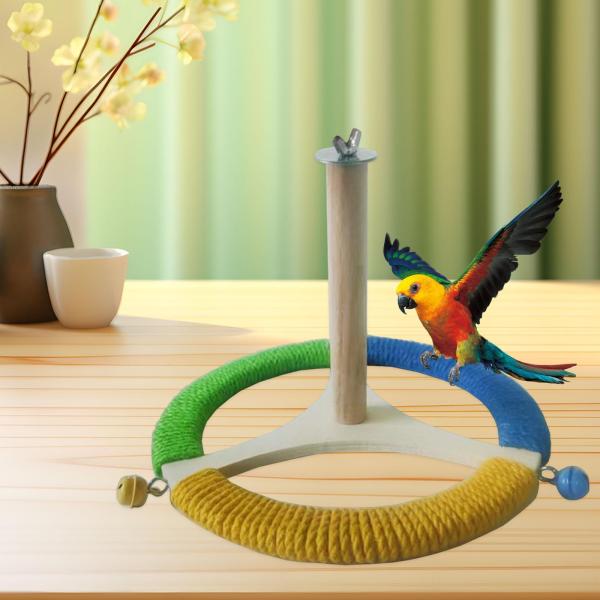 鳥の止まり木 プレイジムスタンド オウムの止まり木スタンド コニュア インコ フィンチ スタイル A