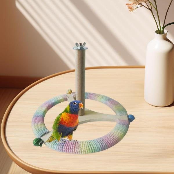 鳥の止まり木 プレイジムスタンド オウムの止まり木スタンド コニュア インコ フィンチ スタイル B