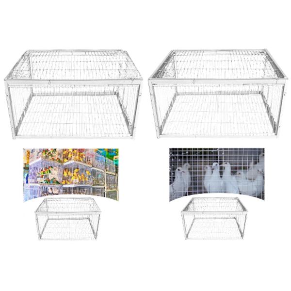 鳥かご 簡単組み立て ポータブル鳩小屋 鶏倉庫 果樹園用 2入り