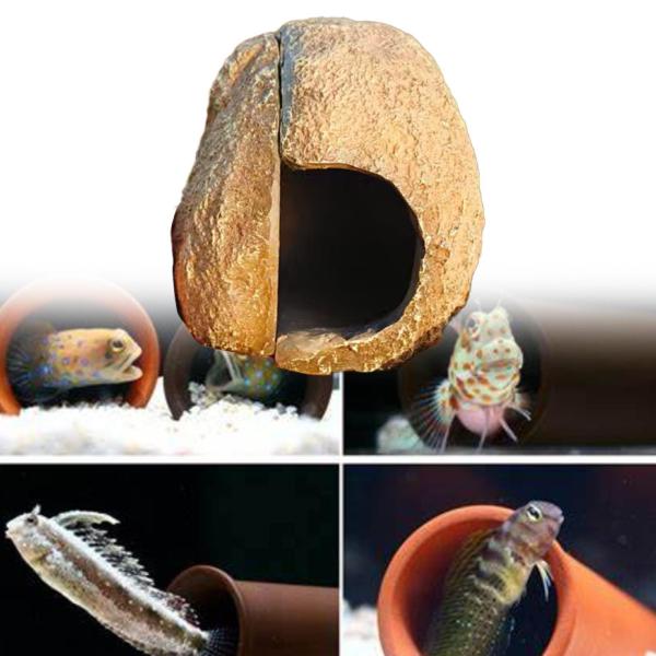 水族館の洞窟の水槽の飾りを隠す多用途ベタの隠れ家シェルター水族館の装飾隠れ家洞窟庭のフトアゴヒゲトカゲ用