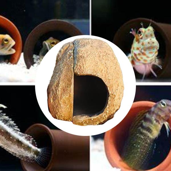 水族館の洞窟の水槽の飾りを隠す多用途ベタの隠れ家シェルター水族館の装飾隠れ家洞窟庭のフトアゴヒゲトカゲ用
