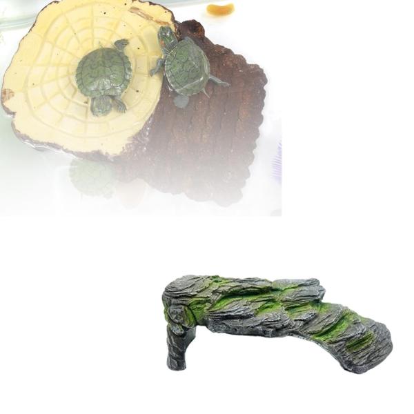 爬虫類の隠れ家の装飾カメ日光浴プラットフォーム爬虫類カメ両生類 28 センチメートル x 18.5 センチメートル x 10 センチメートル