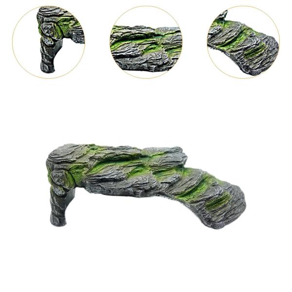 爬虫類の隠れ家の装飾カメ日光浴プラットフォーム爬虫類カメ両生類 28 センチメートル x 18.5 センチメートル x 10 センチメートル