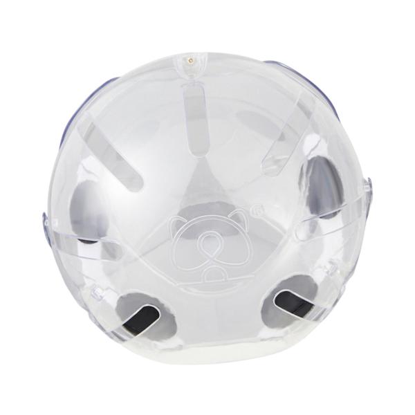 ペットドッグフッドドッグマズル頑丈、透明、噛むのを防ぐ、ペットヘルメットを防ぐ、入浴のための猫の銃口、締め付けグルーミングネイルトリミング