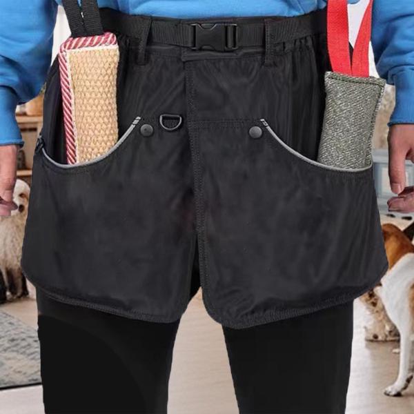 犬のトレーニングエプロンエプロンマルチプロン防水犬トレーニングショーツブラックL