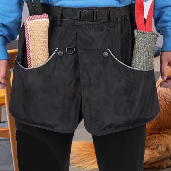 犬のトレーニングエプロンサーブエプロン多目的防水犬トレーニングショーツブラックXL