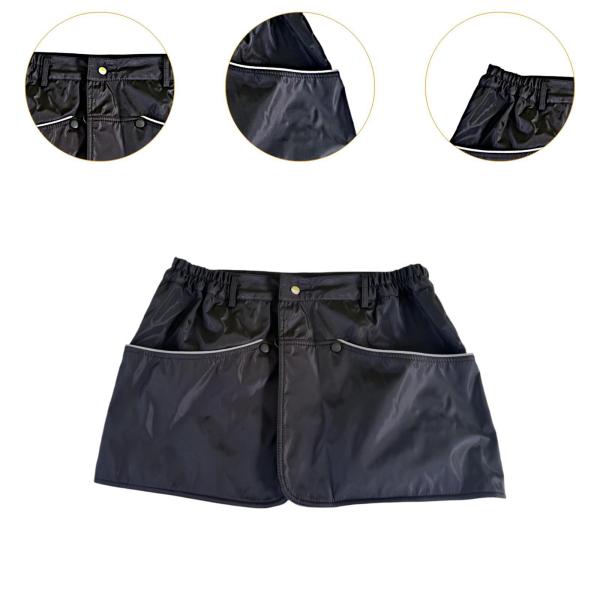 犬のトレーニングエプロンサーブエプロン多目的防水犬トレーニングショーツブラックXL
