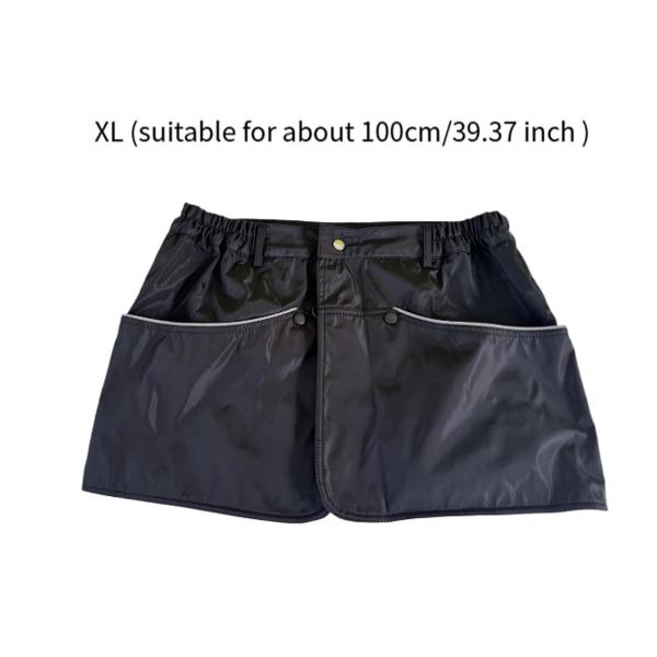 犬のトレーニングエプロンサーブエプロン多目的防水犬トレーニングショーツブラックXL