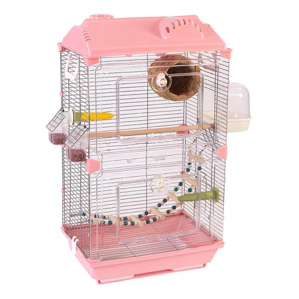 鳥のケージオウムのための大きな透明なアクリルオウムケージ
